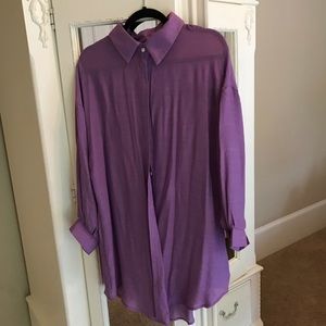 Violet coverup or blouse tunic